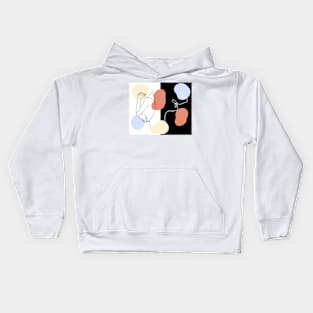 Minimalist pattern drawing Kids Hoodie